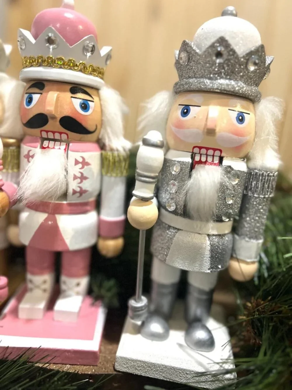 Wood King Nutcracker with Christmas Mantel Decoration Holiday Gift